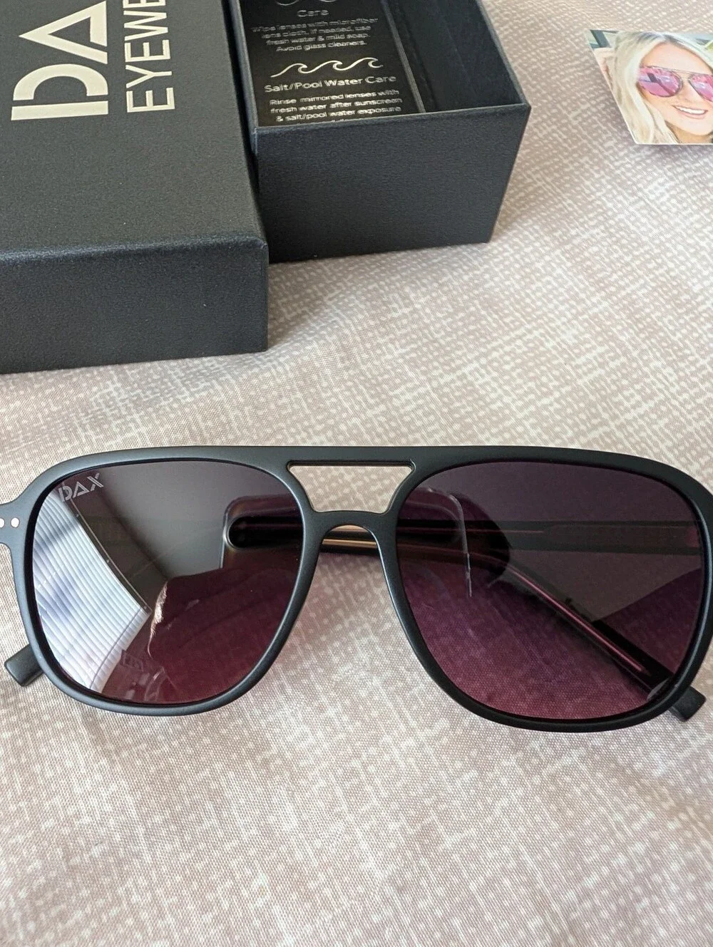 Dax Briggs Smokeshow Aviator Sunglasses, Ultra Dark Lens Technology, brand new